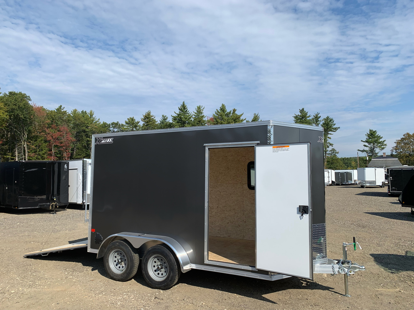 New 2026 High Country 7x12 + 2ft V-Nose/ Aluminum trailer / 7'interior /Adventure Package/ RV Window -7000GVW