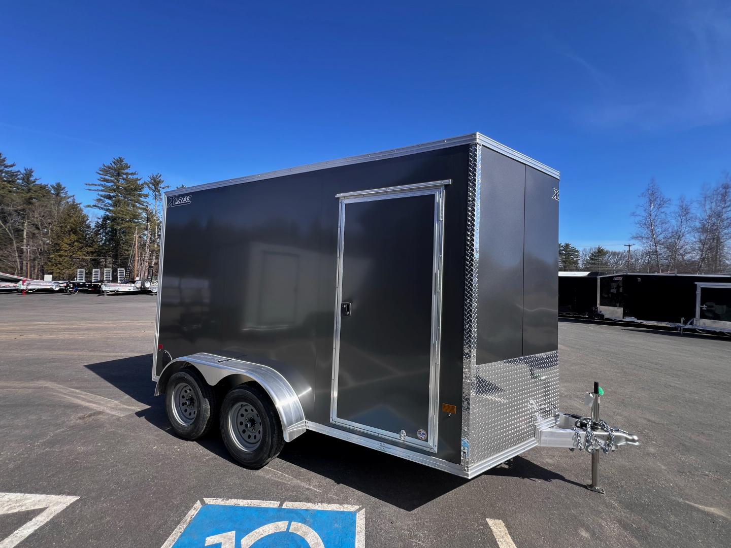 New 2026 High Country 7x12 + 2ft V-Nose/ Aluminum trailer / 7'interior /Adventure Package/ RV Window -7000GVW
