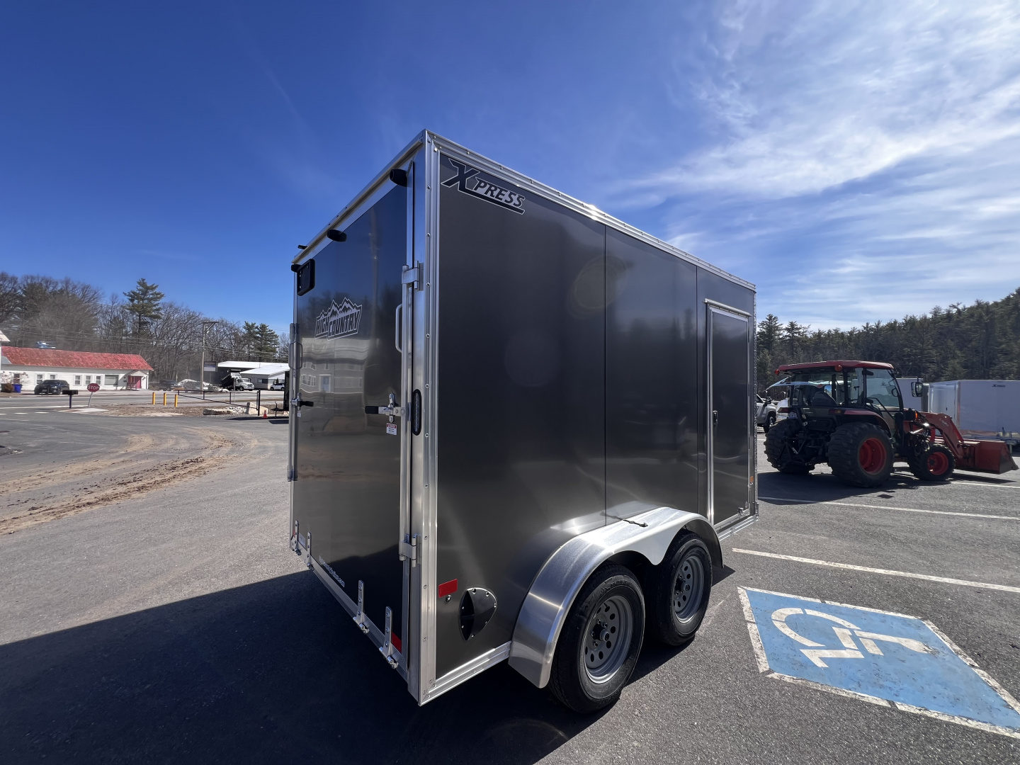 New 2026 High Country 7x12 + 2ft V-Nose/ Aluminum trailer / 7'interior /Adventure Package/ RV Window -7000GVW