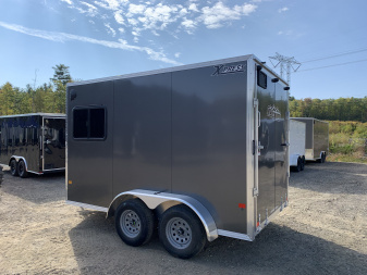 New 2026 High Country 7x12 + 2ft V-Nose/ Aluminum trailer / 7'interior /Adventure Package/ RV Window -7000GVW
