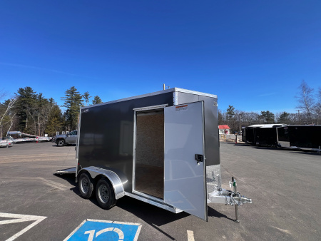 New 2026 High Country 7x12 + 2ft V-Nose/ Aluminum trailer / 7'interior /Adventure Package/ RV Window -7000GVW
