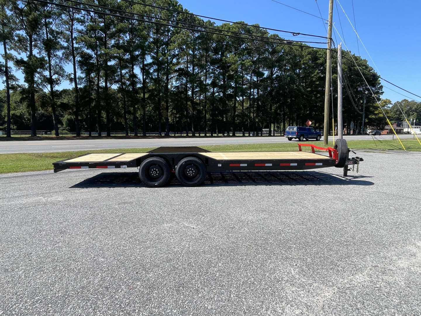 New 2026 RawMaxx 24' 16k Equipment Trailer w/ Drive Over Fenders