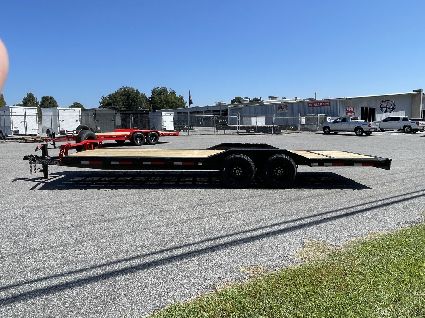 New 2026 RawMaxx 24' 16k Equipment Trailer w/ Drive Over Fenders