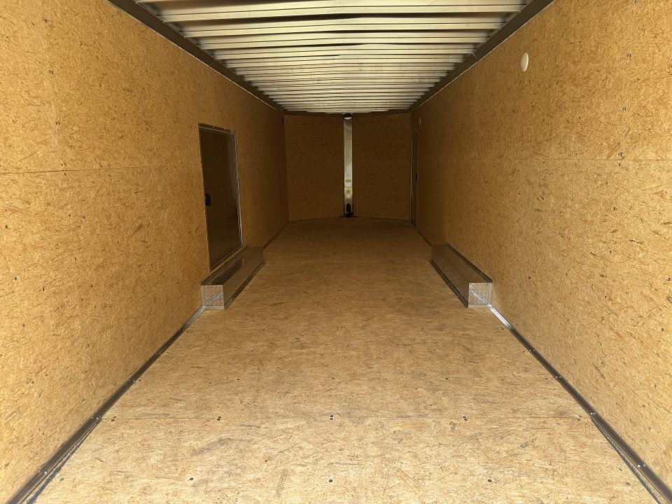 New 2027 E-Z Hauler EZEC8.5X28CH-XLT-P Car Hauler 71 SERIES 7 FOOT 1 INCH INTERIOR HEIGHT .080 POLY SIDES ESCAPE DOOR FREE ALUMINUM WHEEL UPGRADE SUMMER SALE ON NOW