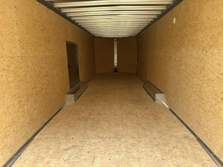 New 2027 E-Z Hauler EZEC8.5X28CH-XLT-P Car Hauler 71 SERIES 7 FOOT 1 INCH INTERIOR HEIGHT .080 POLY SIDES ESCAPE DOOR FREE ALUMINUM WHEEL UPGRADE SUMMER SALE ON NOW