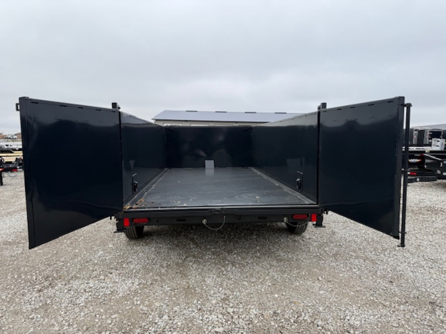 New 2026 Hillcrest Deep Charcoal 7'X14' 17.6K 40" Sides Dump Trailer