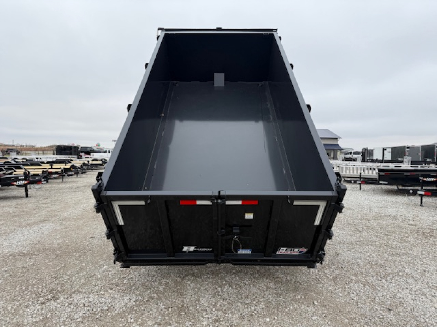 New 2026 Hillcrest Deep Charcoal 7'X14' 17.6K 40" Sides Dump Trailer