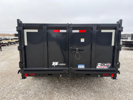 New 2026 Hillcrest Deep Charcoal 7'X14' 17.6K 40" Sides Dump Trailer