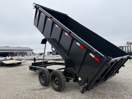 New 2026 Hillcrest Deep Charcoal 7'X14' 17.6K 40" Sides Dump Trailer