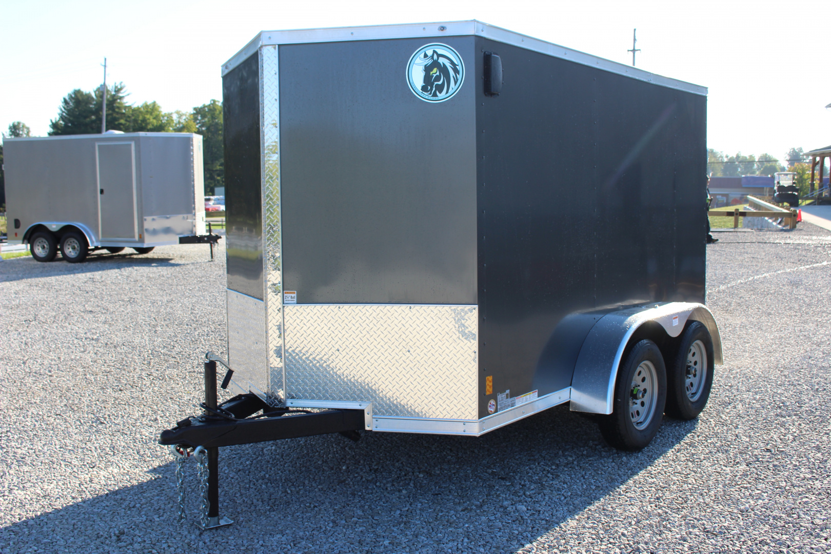 New 2026 Darkhorse Cargo DHW 6' x 10' Enclosed Trailer - REAR RAMP DOOR- 6' Interior Height - 7000# GVW