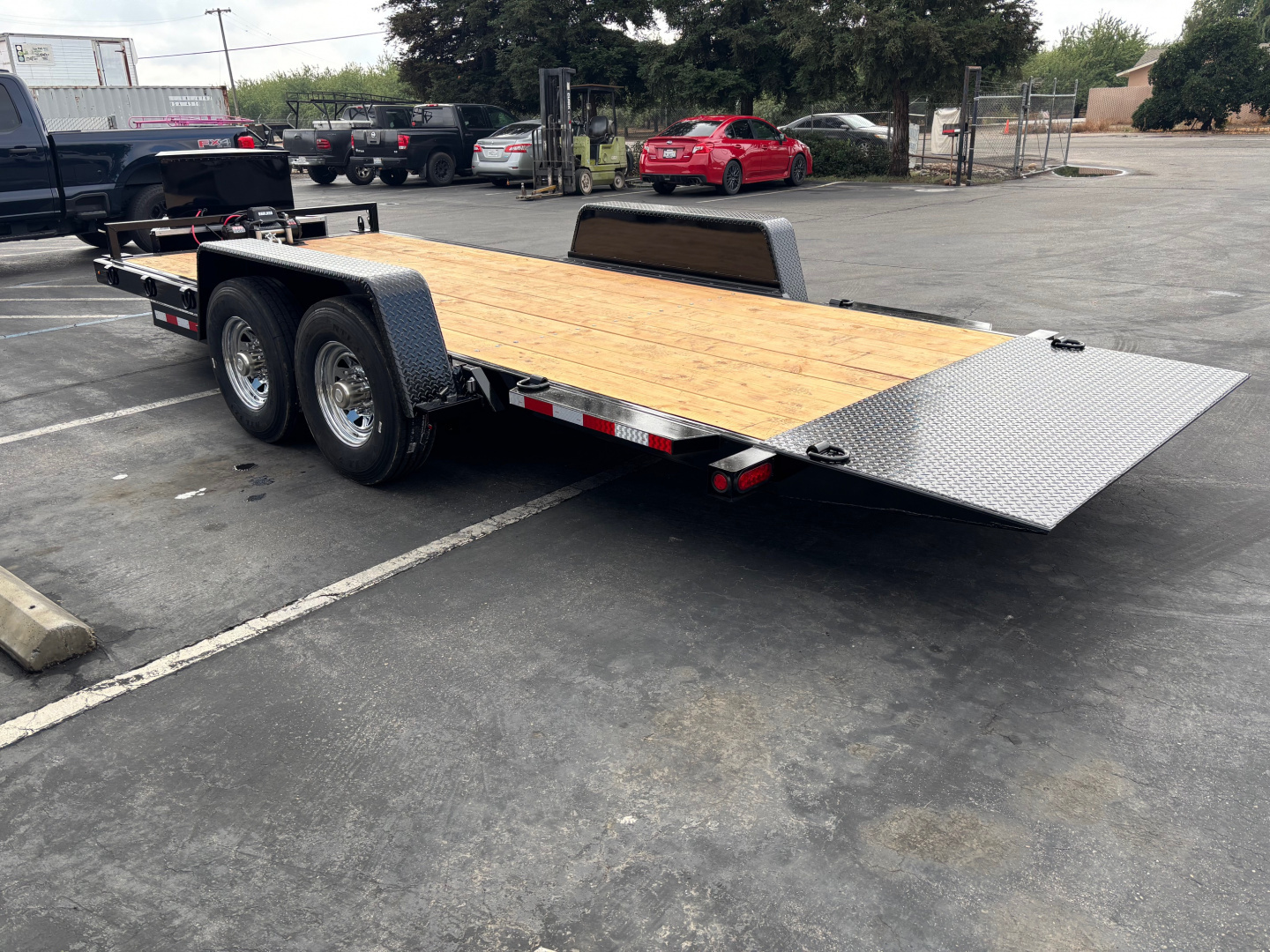 New 2025 TRU Custom 7'x20' Gravity Tilt Car / Racing Trailer 14k