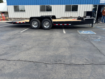 New 2025 TRU Custom 7'x20' Gravity Tilt Car / Racing Trailer 14k