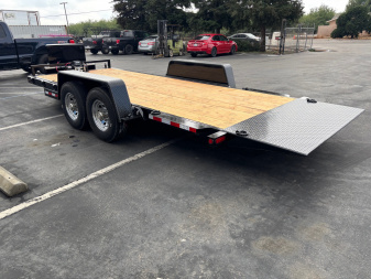 New 2025 TRU Custom 7'x20' Gravity Tilt Car / Racing Trailer 14k