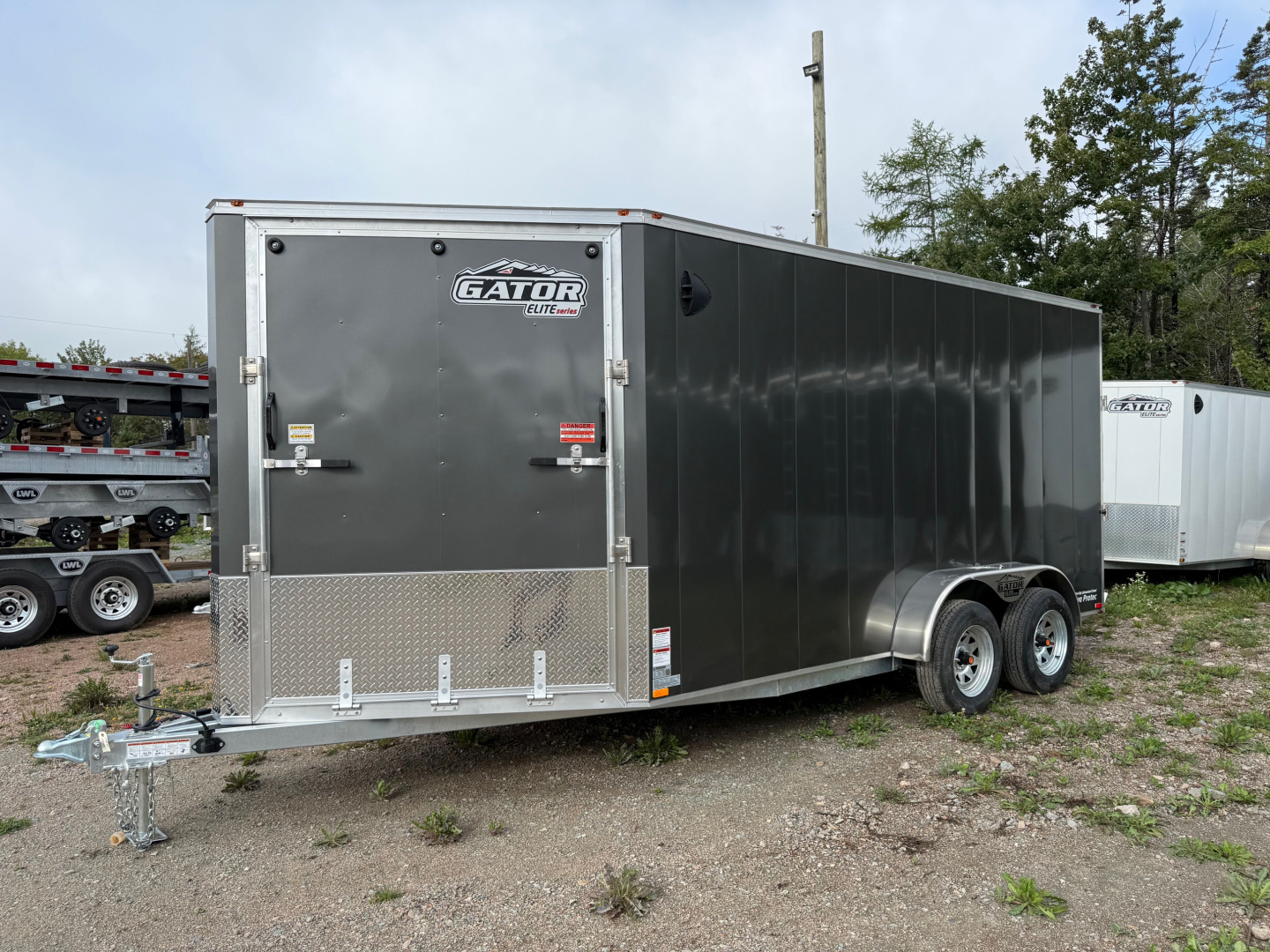 New 2026 Gator Elite 7 x 14 Sled Trailer Snowmobile Trailer