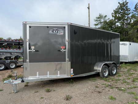 New 2026 Gator Elite 7 x 14 Sled Trailer Snowmobile Trailer
