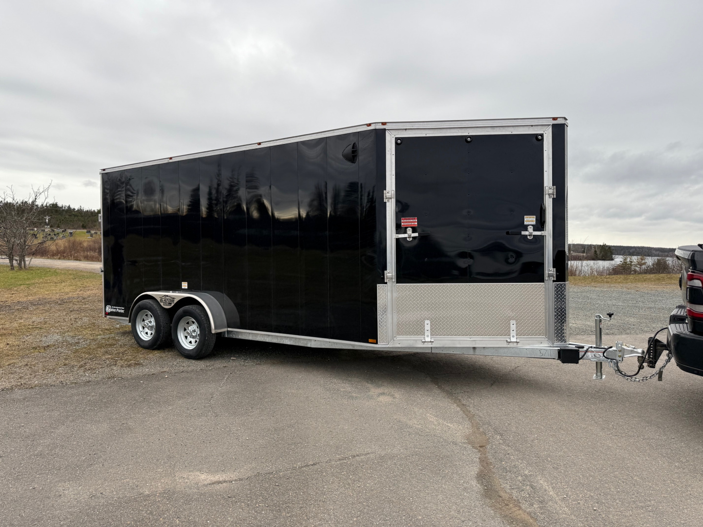 New 2026 Gator Elite 7 x 16 plus 5' V nose Snowmobile Trailer