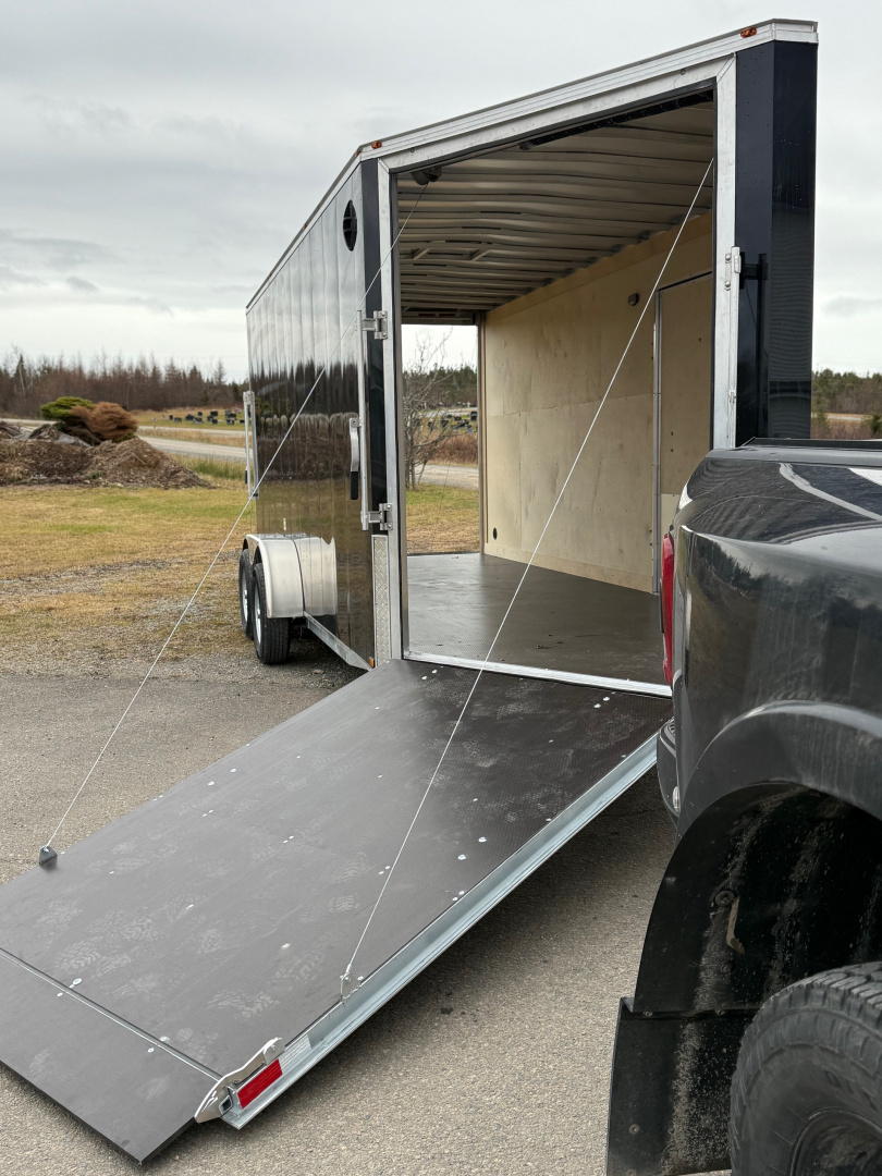 New 2026 Gator Elite 7 x 16 plus 5' V nose Snowmobile Trailer