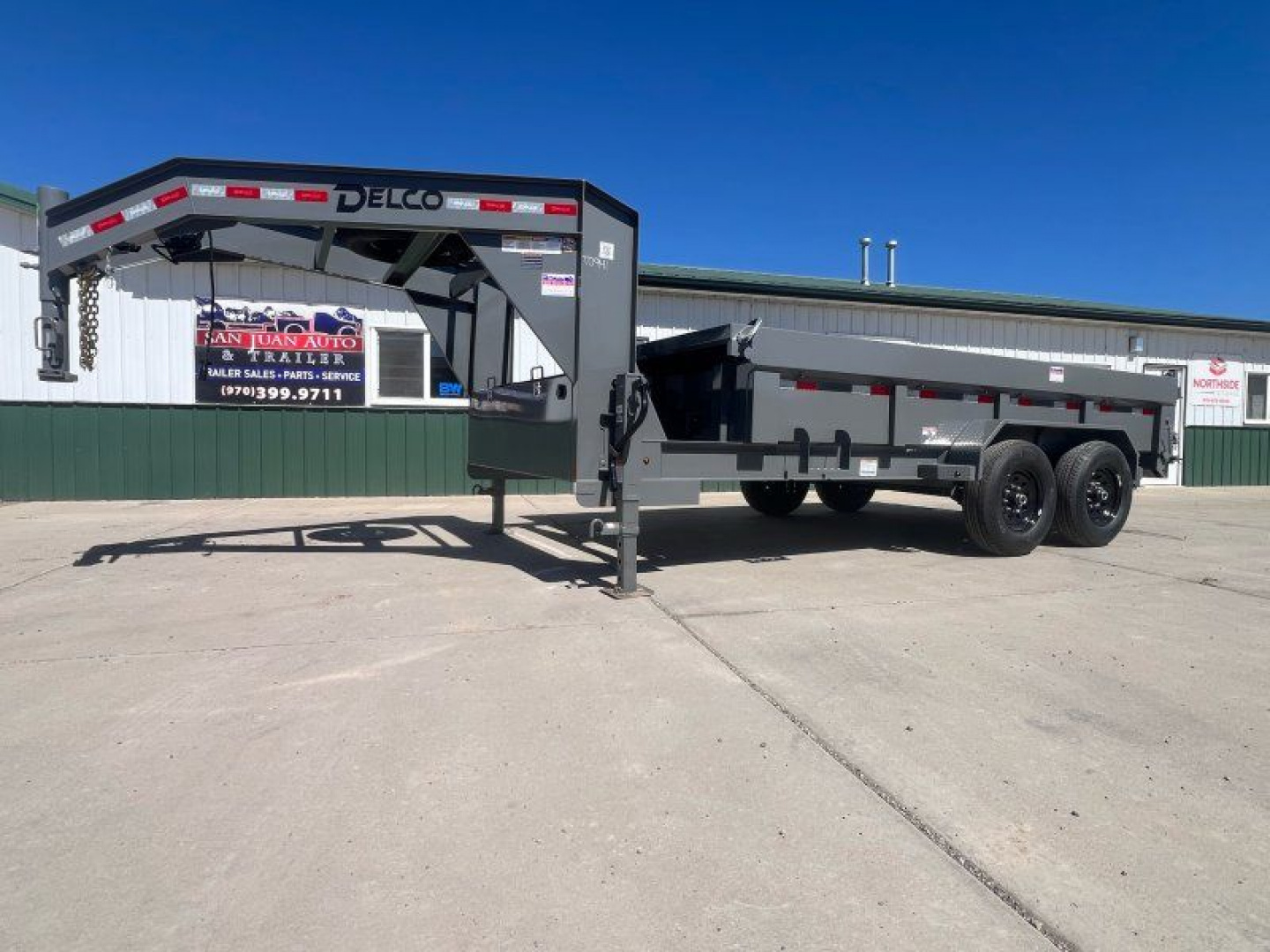 New 2026 Delco Trailers 83"x14' GN Dump Dump Trailer