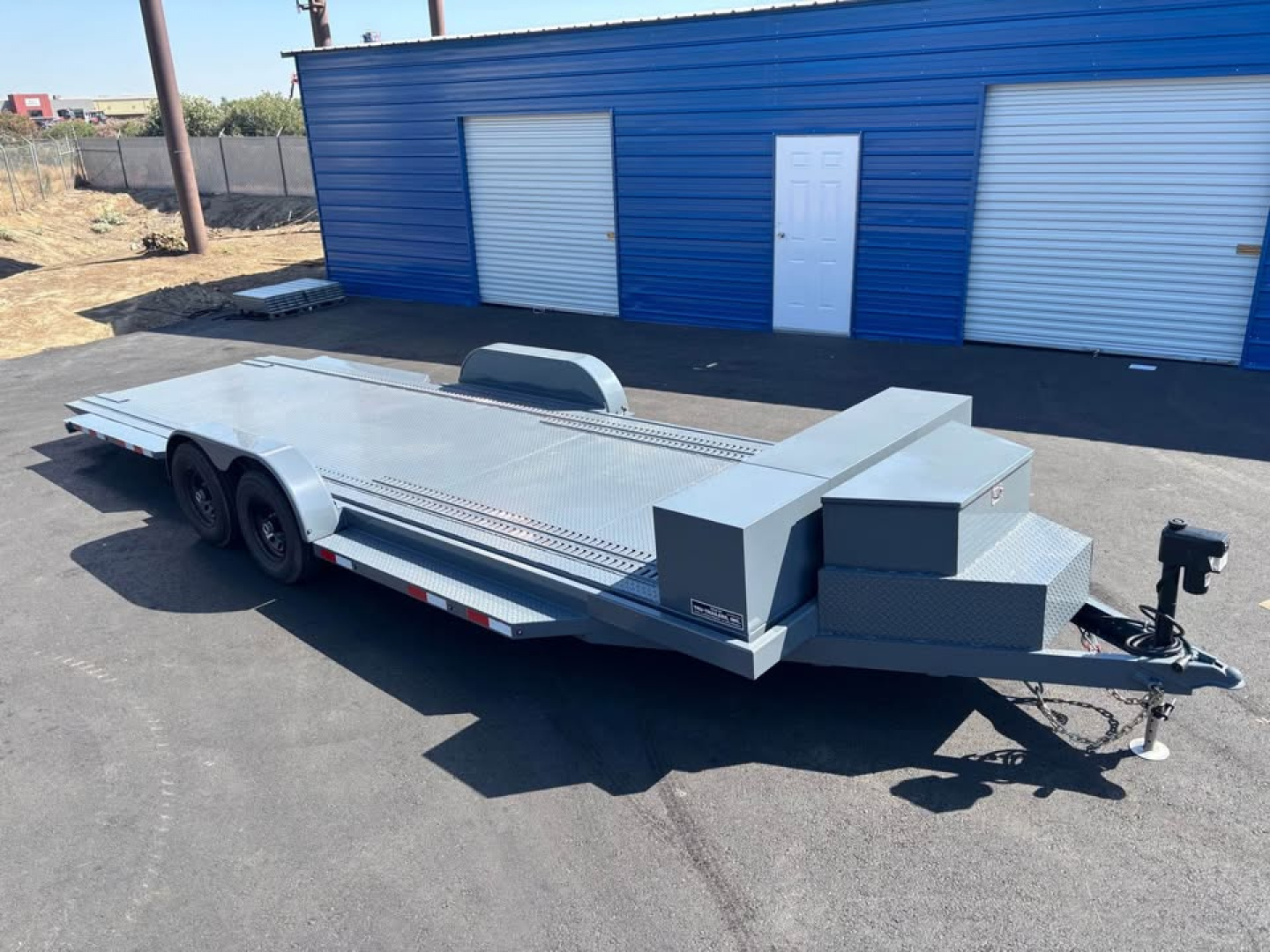 New 2025 TRU 7'x24' Custom Power Tilt Car Trailer 10k