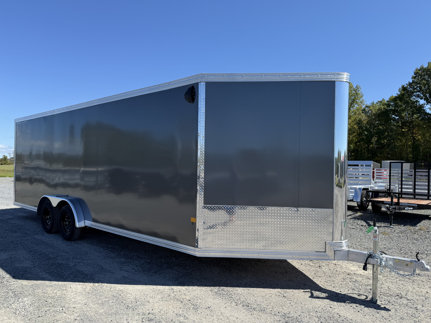New 2026 ALCOM 7.5 X 22 STEALTH Snowmobile Trailer