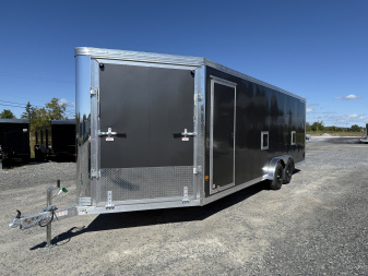 New 2026 ALCOM 7.5 X 22 STEALTH Snowmobile Trailer