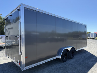 New 2026 ALCOM 7.5 X 22 STEALTH Snowmobile Trailer