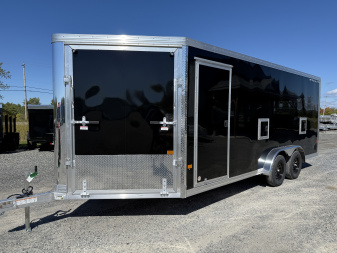 New 2026 ALCOM 7.5 X 18 STEALTH Snowmobile Trailer