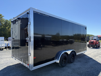 New 2026 ALCOM 7.5 X 18 STEALTH Snowmobile Trailer