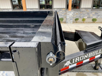 New 2025 Ironbull 8x16' Deckover Dump Trailer 16000# GVW * 8000# AXLES * 17.5" 16-PLY TIRES * TARP KIT * 10" I-BEAM FRAME * BED RUNNERS * FOLD DOWN SIDES * 5x20 SCISSOR HOIST * INTGRATED KEYWAY/10GA WALLS * IRONCLAD WARRANTY