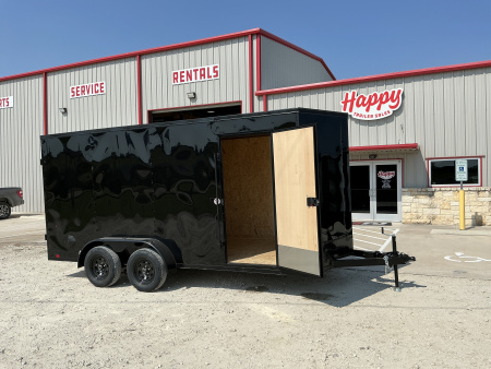 New 2026 Compass Indigo Cargo / Enclosed 2026 Compass 7'x16' Enclosed Cargo Trailer - Indigo DLX