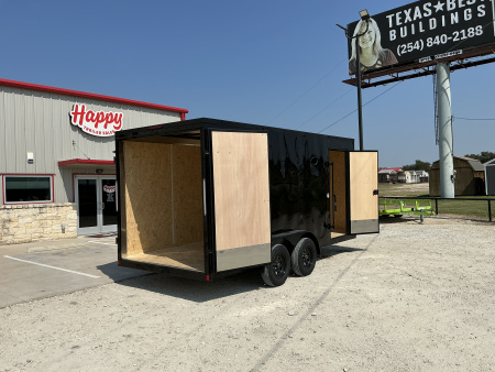New 2026 Compass Indigo Cargo / Enclosed 2026 Compass 7'x16' Enclosed Cargo Trailer - Indigo DLX