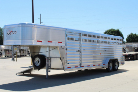 New 2026 Exiss 7x24 Stock Trailer 14000lb GVWR