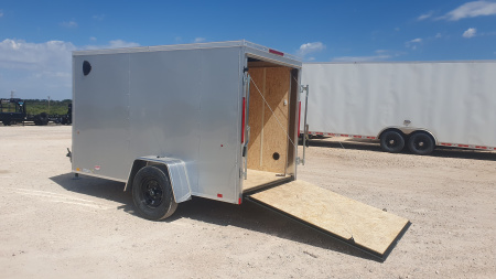 New 2026 Compass 5'x10' Enclosed Cargo Trailer - Indigo DLX
