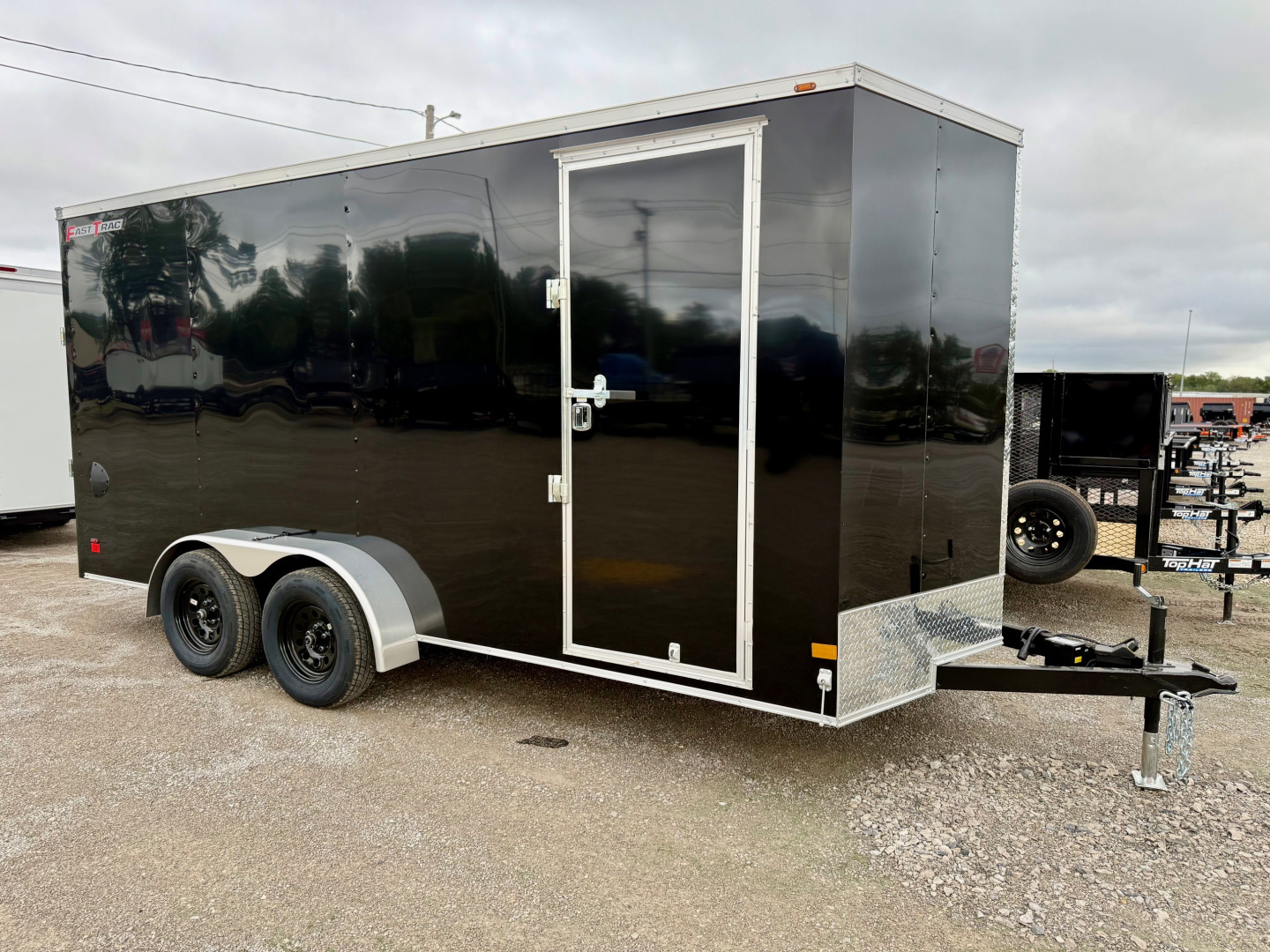 New 2026 Wells Cargo FT716T2-D Black Cargo / Enclosed Trailer