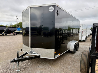 New 2026 Wells Cargo FT716T2-D Black Cargo / Enclosed Trailer