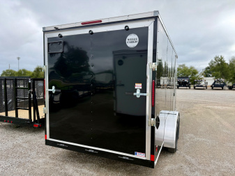 New 2026 Wells Cargo FT716T2-D Black Cargo / Enclosed Trailer
