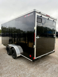 New 2026 Wells Cargo FT716T2-D Black Cargo / Enclosed Trailer