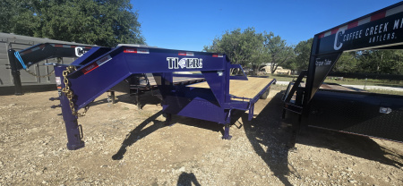 New 2025 Tiger - Gooseneck Flatbed Trailer - 102" X 27' - DOVE -