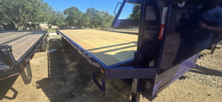New 2025 Tiger - Gooseneck Flatbed Trailer - 102" X 27' - DOVE -