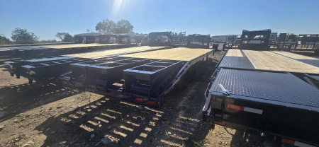 New 2025 Tiger - Gooseneck Flatbed Trailer - 102" X 27' - DOVE -