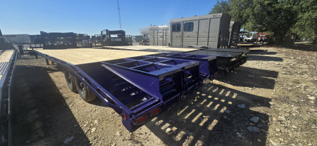 New 2025 Tiger - Gooseneck Flatbed Trailer - 102" X 27' - DOVE -