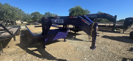 New 2025 Tiger - Gooseneck Flatbed Trailer - 102  X 27' - DOVE -