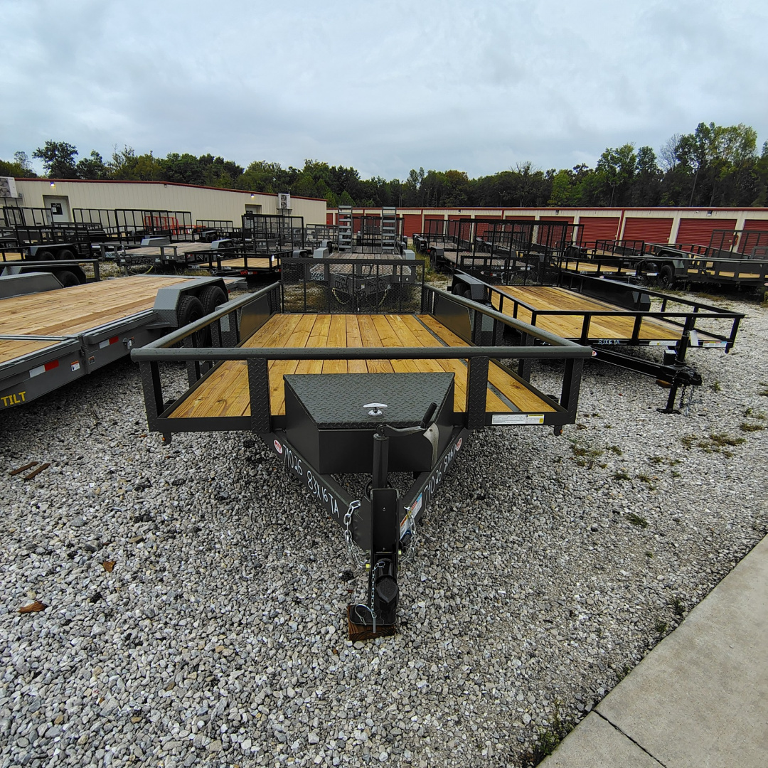 New 2025 MEB 83x16 TA Pipe Rail Utility Trailer, 2' dovetail with 30 ...