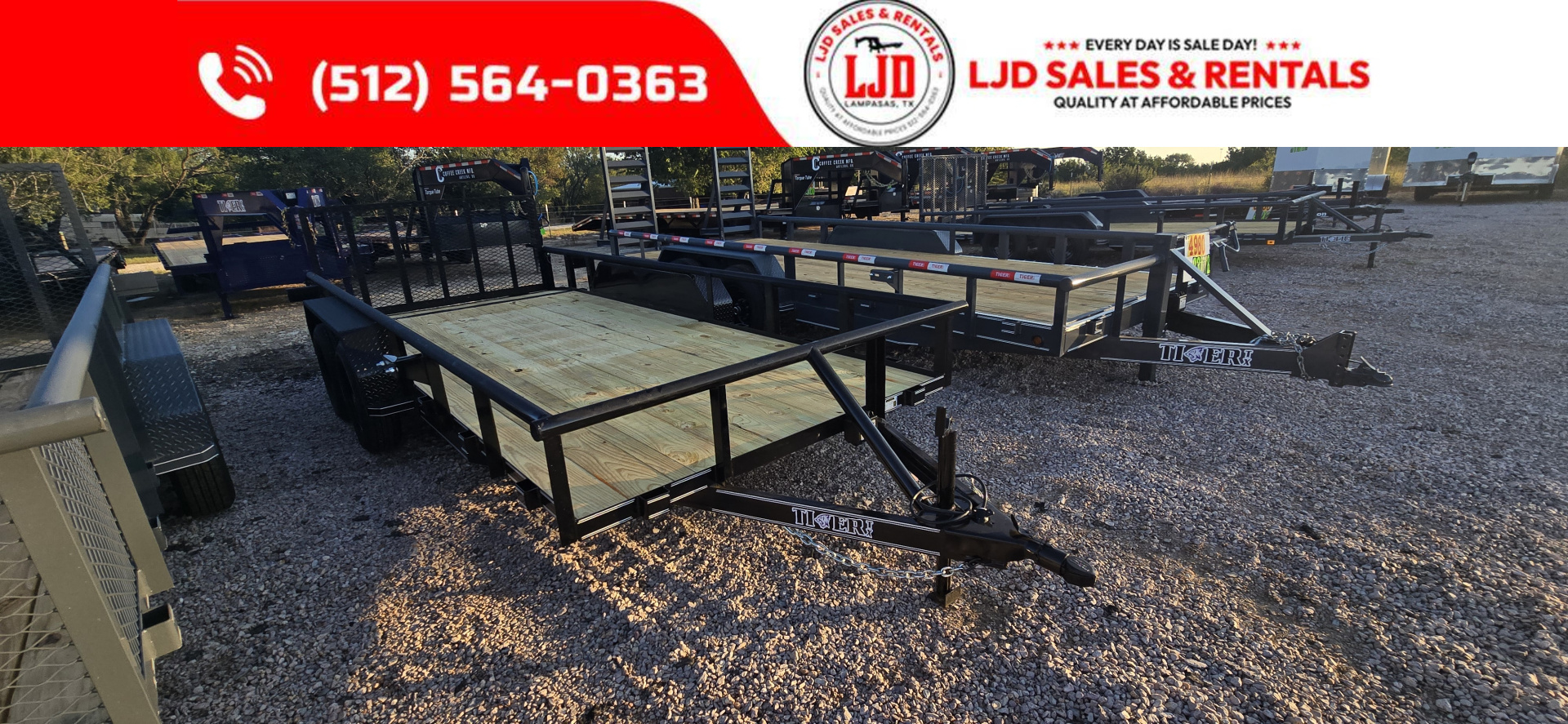 New 2025 Tiger Trailers - Utility Trailer - 77x16