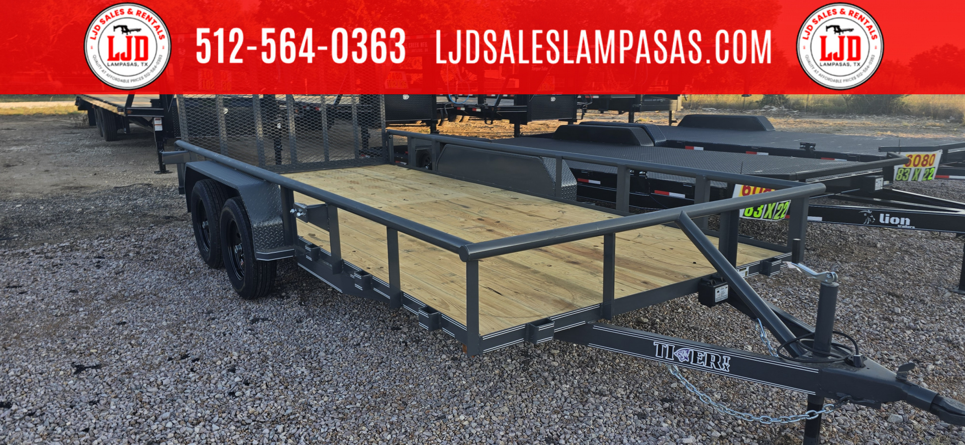 New 2025 - Tiger - 83" x 16' Utility Trailer