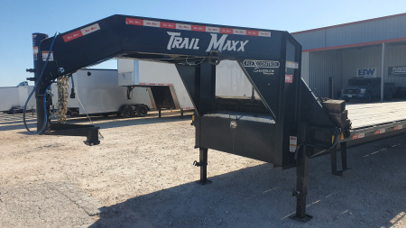 Used 2024 Trail Maxx 102"x40' GN Flatbed w/ Max Ramps