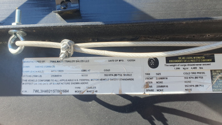 Used 2024 Trail Maxx 102"x40' GN Flatbed w/ Max Ramps