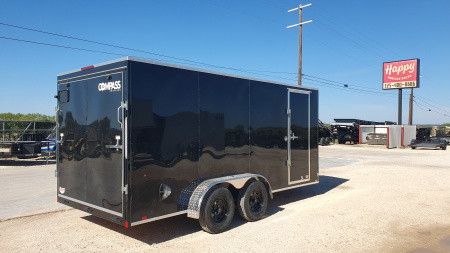 New 2026 Compass 7'x16' Enclosed Cargo Trailer - Indigo DLX
