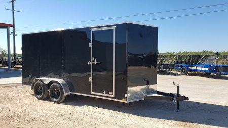 New 2026 Compass 7'x16' Enclosed Cargo Trailer - Indigo DLX