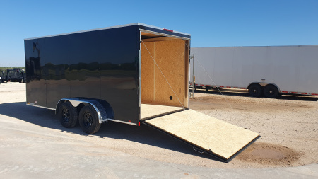 New 2026 Compass 7'x16' Enclosed Cargo Trailer - Indigo DLX
